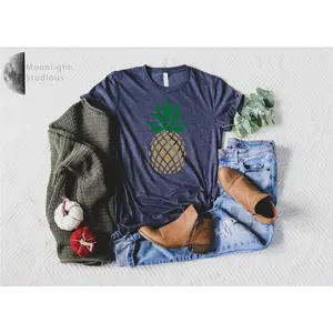 Pineapple Shirt, Cute T-Shirt, Christmas Gift, Woman Man T-Shirt, Daily Shirt, Comforty Shirt Top Classic Cotton Sweatshirtrt And Elegance Hoodie For Womens And Mens