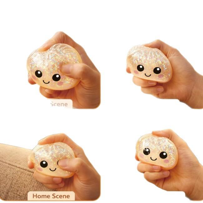 Blind box sticker set dumpling-shaped slow-rebound toy | Soft TPR material, random styles stress-relief toy—a surprise stress-reliever and a great gift for holiday exchanges