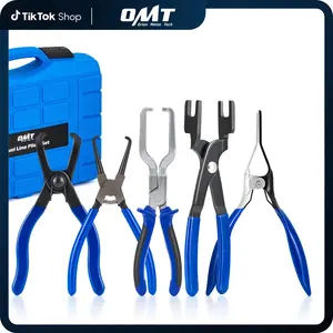 Orion Motor Tech Fuel Line Pliers Set, 5 pc Fuel Line Disconnect Pliers Set with Fuel Filter Caliper Hose Pipe Clamp Clip 80 Degree Disconnect Pliers, Heavy-Duty Fuel Pipe Repair Set for Auto Line, Hand Tools