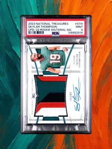 2023 Panini National Treasures - Skylar Thompson - RPA /49 - PSA 9 (RC, AU)