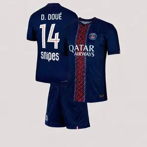 Desire Doue 14 2025/26 PSG Home Full Set Soccer Kit, Premium Fabric Match Style Set Y