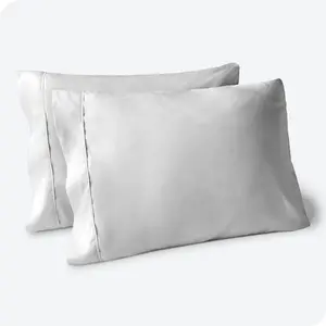 Bare Home Microfiber Pillow Cases - King Size Set of 2 - Cooling Pillowcases - Double Brushed - Light Grey Pillowcases 2 Pack - Easy Care (King Pillowcase Set of 2, Cloud Grey)