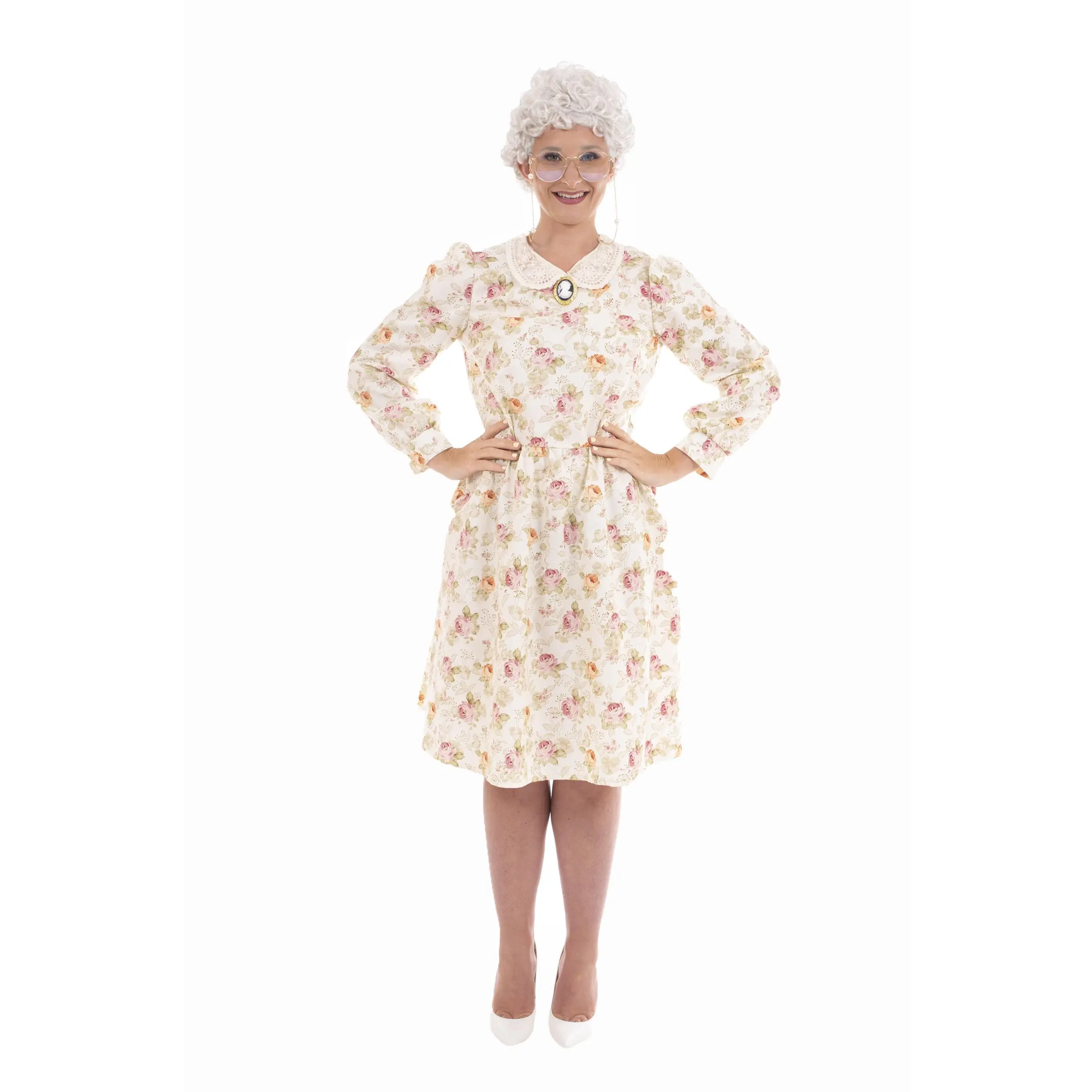 Women's Golden Girls Sophia Costume, Officially Licensed Retro Cosplay Character Clothes for Fancy Dress Party, Character Costume Sets, Lady, Accessories, Love