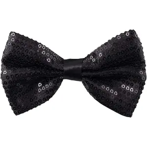 Sequin Bow Ties for Men - Pre-tied Adjustable Length Bowtie, Many Colors to Choose From