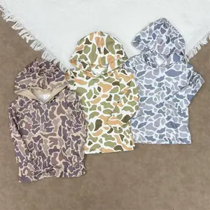 Toddler Boys Hunting Season Camo Hoodies Boy Winter/Fall Camouflage Long Sleeve Sweatshirt Top Daily Outdoor Clothing For Sibling Brother