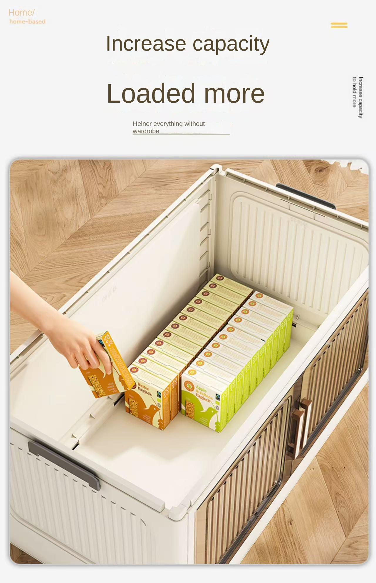 5 Layer White 70CM/27.55in Foldable Storage Box With Multi-tier & Doors, Stackable Shoes Storage Containers For Sundries, Books, Clothes, Household Storage Organizer For Closet, Wardrobe,  Bathroom, Office, Kitchen