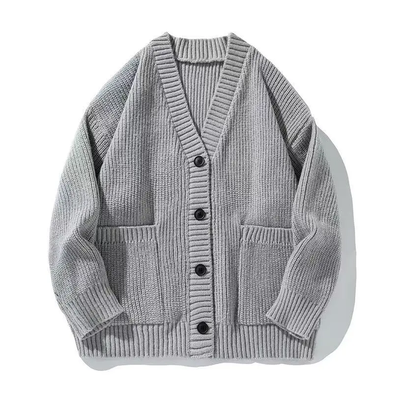 Men's Soft Knit V-Neck Cardigan, Warm and Comfortable, Classic Button Design, Versatile Fashion Casual Wear, Unisex