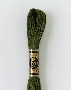 DMC Embroidery Stranded Thread - Six-Strand Embroidery Floss - 936 - Oak Moss