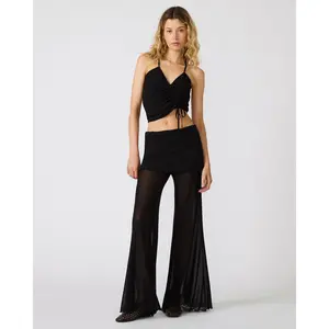 Steve Madden VEADA KNIT PANTS BLACK