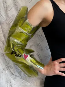 HABUN - Recovery Gel Pack Wrap Sleeve for The Arm - Apply as Heat and Cold Therapy (Dialysis - Therapeutic Injections - Orthopedic/Arm Surgeries, Cardiac Catheterization). Color = Emerald Gr.