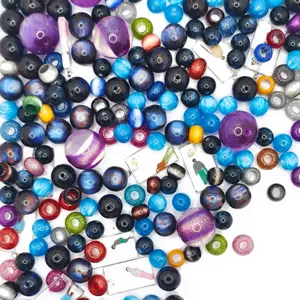 L1273]Cosmic Orbit DIY Beads DIY Charms Set
