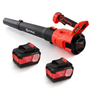 Cordless Leaf Blower with 2 * 21V 4.5Ah Batteries and 2 Tubes, Powerful Lightweight Handheld Garden Leaf Blower, Suitable for Dust Removal, Snow Removal, Yard and Homework