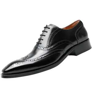 DESAI Men's Oxford Gentleman Leather Wedding shoes Lace-up fashion Brock leather shoes DS8988K 51/52