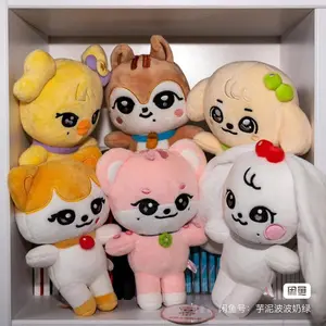Kpop IVE Cherry Plush Kawaii Cartoon Jang Won Young Plushies Doll Cute Stuffed Toys Pillows Home Decoration Gifts 아이브