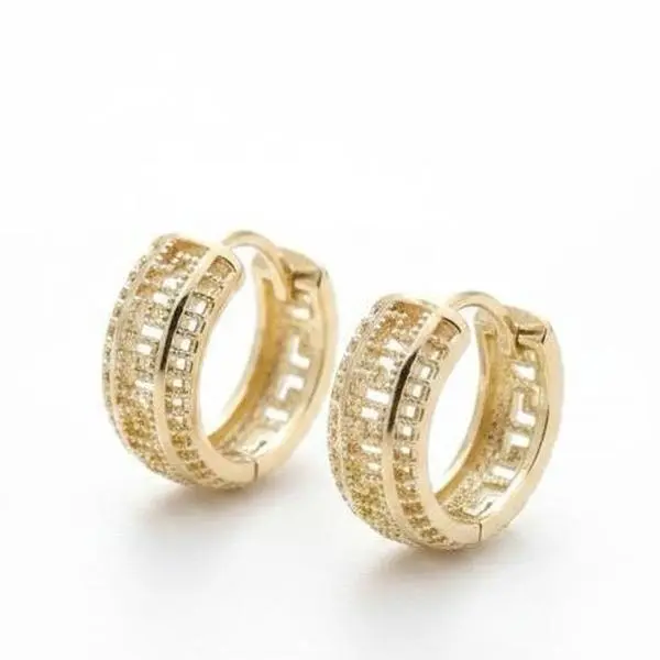 Yoan Jewerly Earings #398 size small Gold plated
