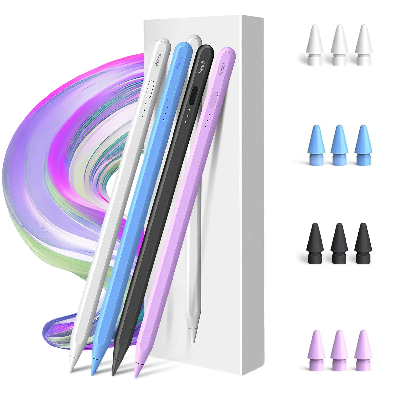 MEKO New iPad Pencil 4th Generation, For Apple iPad Air/iPad Mini/iPad Pro Wireless Charging,Fast Charging,Palm Rejection & Tilt Sensitivity