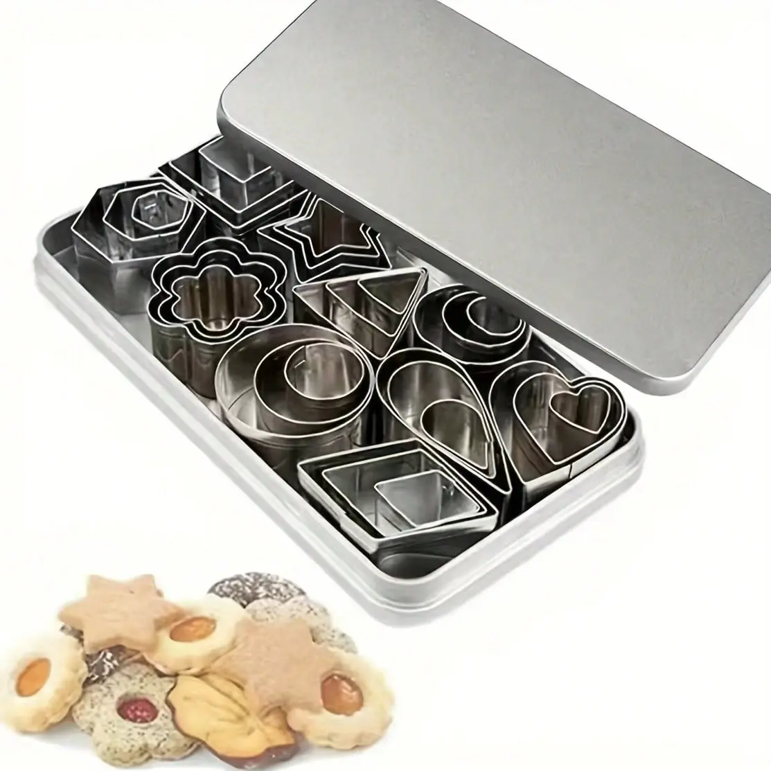 30pcs Mini Cookie Cutter Mold, Biscuit Mold, Fruit Cutting Mold, DIY Kitchen Tools Cocina Kitchen Essentials Kitchen Gadgets Baking Supplies Christmas Ready Home Cleaning