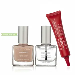 Dermelect Natural Nail Repair Strengthening Kit - Anti Aging Nailcare with Peptides, Glycolic Acid - StrengtheningTreatment for Damaged, Weak Nails