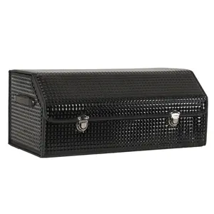 Foldable Cargo Trunk Storage Box for SUVs & Sedans Large Car Trunk Storage Organizer Tool Accessories Containers 25.98x11.81x11.81in with Lid