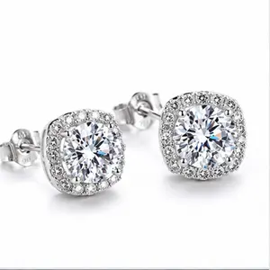 Polaris Fashion 8mm Metal Studs Earrings for Men - 2 Carat Luxury CZ, Hypoallergenic, Minimal Unisex Silver-Tone Jewelry, Crazy Shine, Everyday Wear, Gift-Worthy Clean Fit Aesthetic