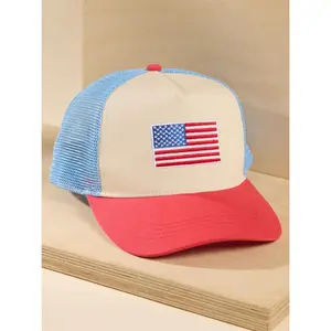 American Flag Trucker Hat