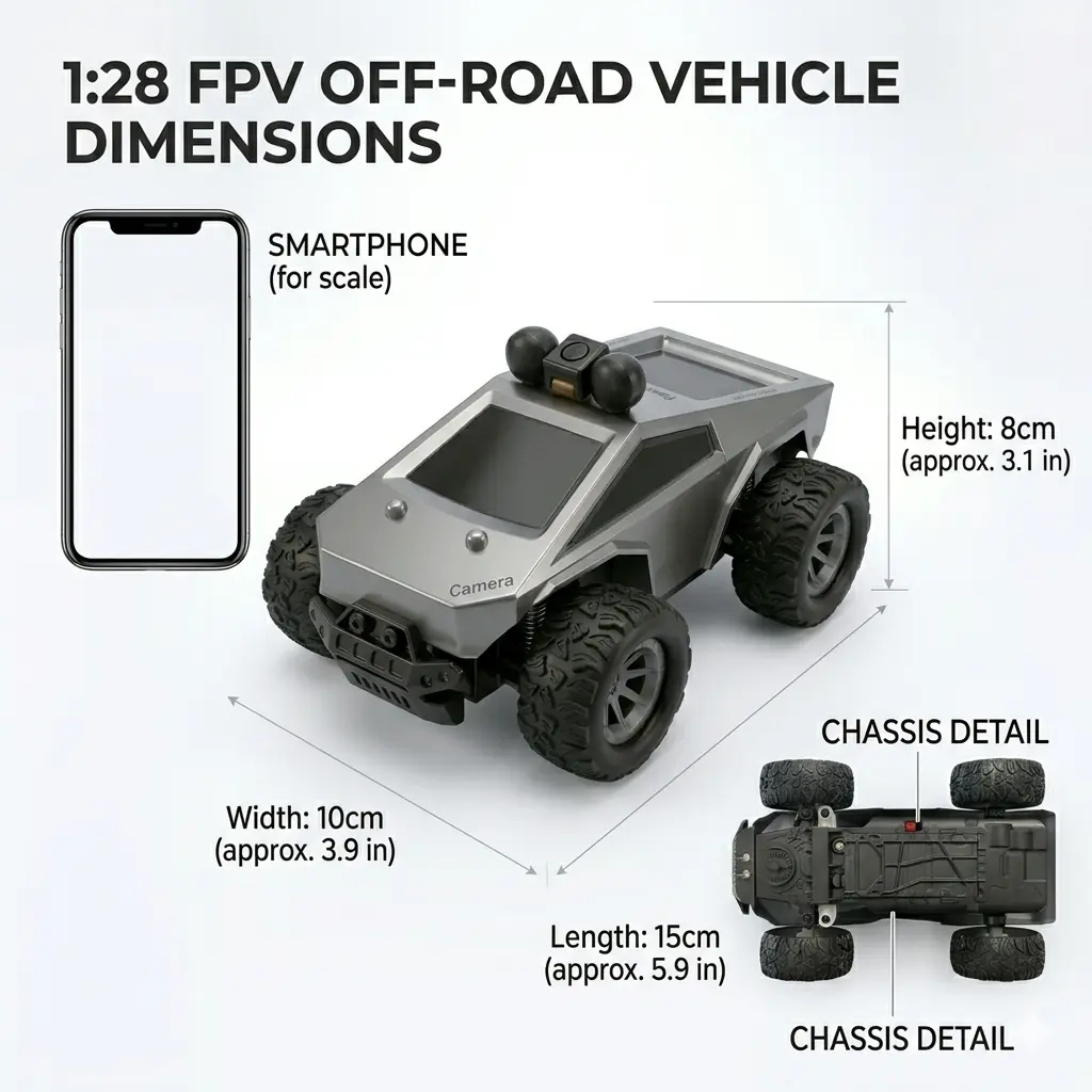 Cyber Truck RC Smart Toy Car - Wireless Controller Model with Real-Time Transmission Camera, Electric Remote Control Gift, Ideal Birthday Present for Kids & Tech Enthusiasts, Smart Toy Cars, Wireless Controller Cars Durable Camouflage Pattern Tank