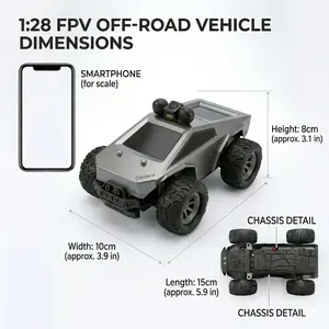Cyber Truck RC Smart Toy Car - Wireless Controller Model with Real-Time Transmission Camera, Electric Remote Control Gift, Ideal Birthday Present for Kids & Tech Enthusiasts, Smart Toy Cars, Wireless Controller Cars Durable Camouflage Pattern Tank