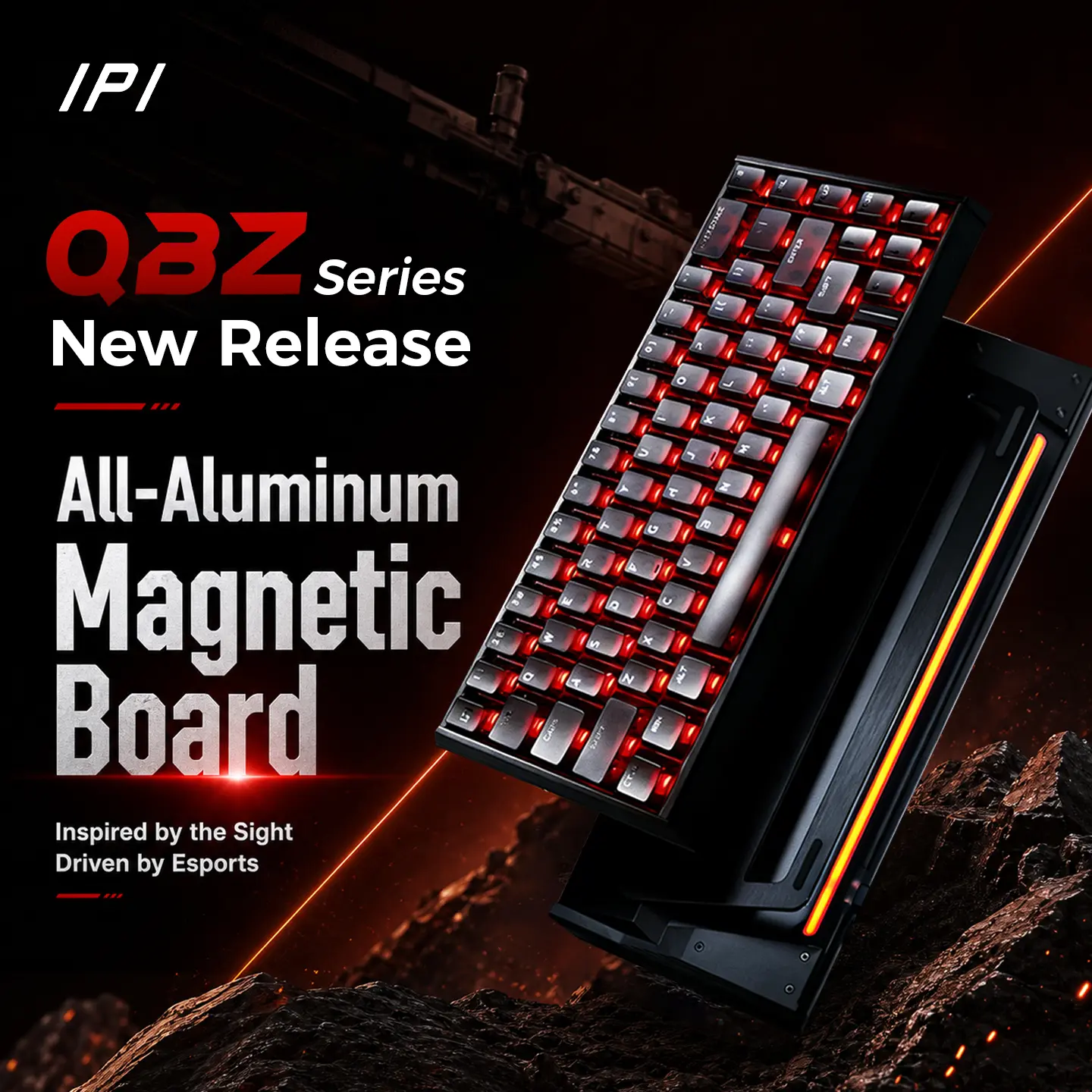 IPI QBZ75/65 Hall Effect Gaming Keyboard with Rapid Trigger RGB Magnetic Switch HE Keyboard 75% Custom Keyboard for Valorant CS2 FPS PC Gamers CreamyKeyboard summerwins TikTokShopDealsForYouDays budget, friendly, keyboard