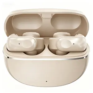Open Ear TWS Wireless Earbuds Bluetooth 5.4 Smart LCD Screen LED Battery Indicator Clear Sound Comfortable Wear for Outdoor Sports Daily Communication