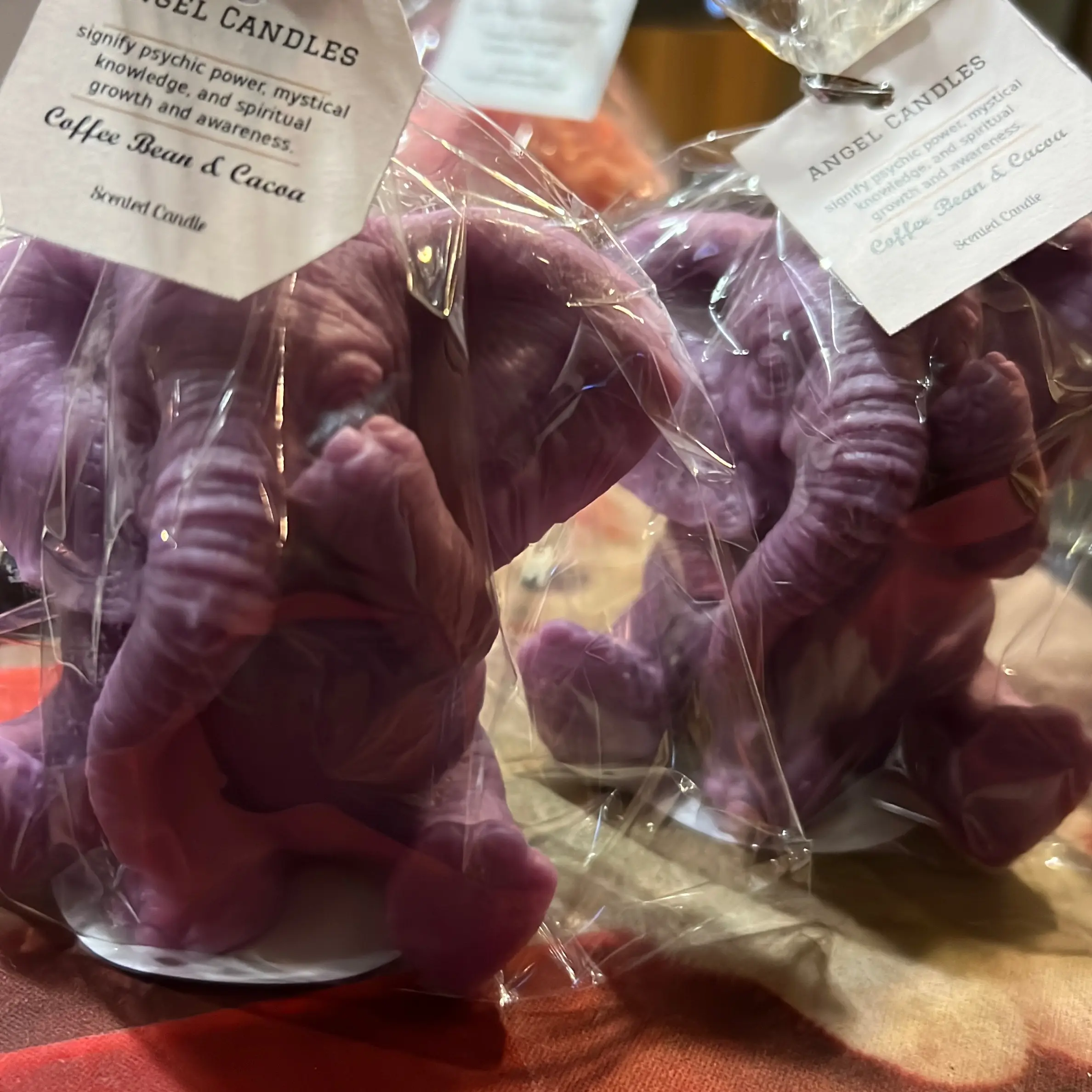 Elephant candles scented with Coffee Beans & cocoa