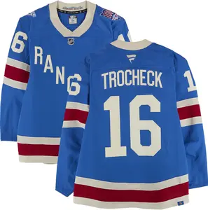 Vincent Trocheck New York Rangers Game-Used #16 Blue Centennial Jersey vs. Boston Bruins on January 26, 2026 - Fanatics Authentic Certified
