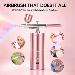 SAVILAND Portable Airbrush Kit – 25 PSI Precision Nail Airbrush for Gel, Ombre & French Nail Art, 0.3mm Nozzle, Easy & Travel-Friendly summervibes