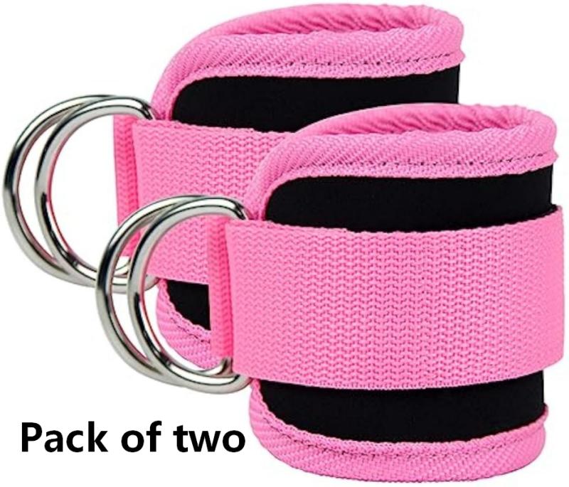 2 Counts Gym Ankle Straps, Fitness & Sports Ankle Strap for Leg & Glute TrainingProtective Gear for Women & Men, Exercise Equipment for Home & Gym