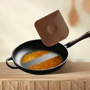 New Kitchen Pan Scraper, 4 Pcs Plastic Cake Scraper Handheld Cast Iron Pan Cleaner Multi- Function Scraper Tool for Kitchen Utensils Cover
