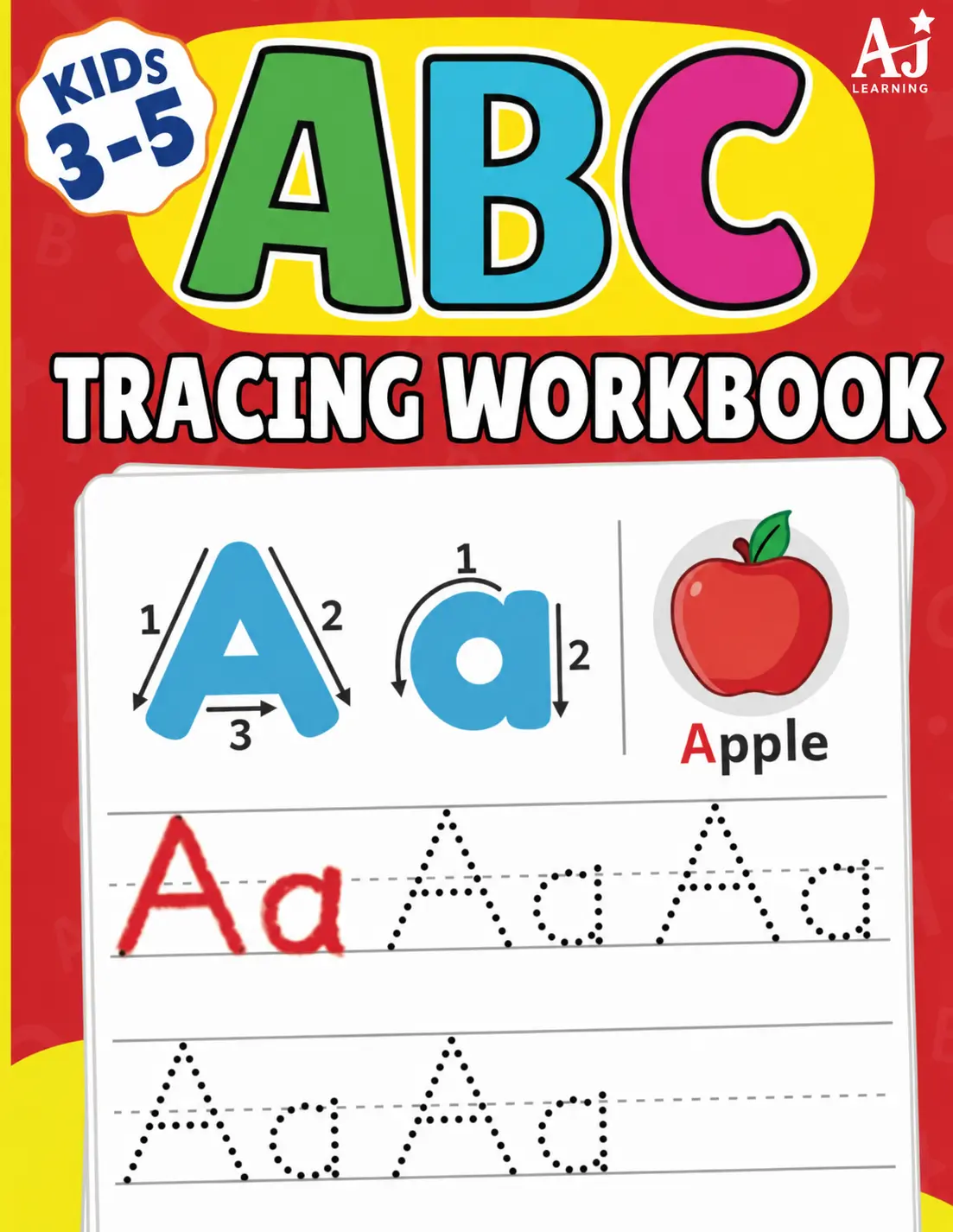 ABC Tracing Workbook: A–Z Letter Tracing Practice for Uppercase & Lowercase Letters | Handwriting Practice Book for Preschool, Kindergarten & Kids Ages 3–5