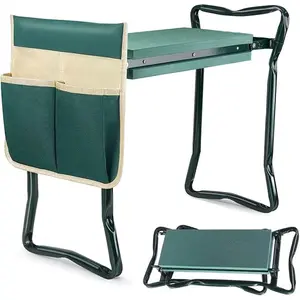 Garden Kneeler and Seat with Thicken & Widen Soft Kneeling Pad,Foldable Garden Stool Heavy Duty Gardening Bench for Kneeling and Sitting,Great Gardening Gifts for Women&Seniors