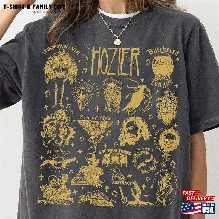 Hozier Vintage Tour 2025 Shirt, Hozier Apparel Merch, Gift For Fan, Unisex