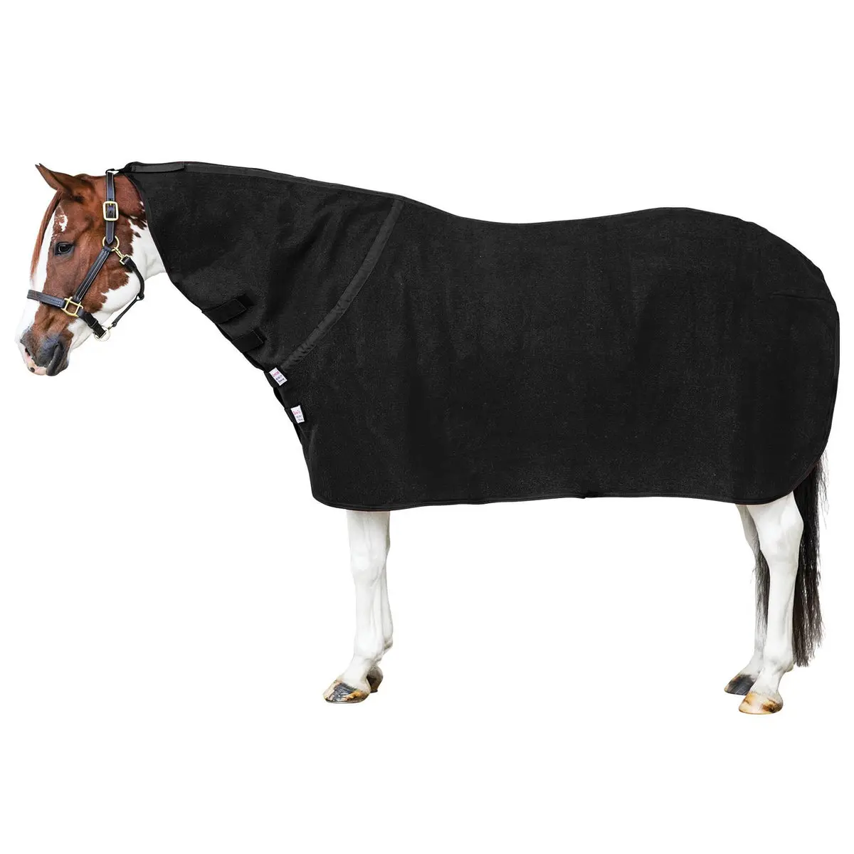 Dura-Tech Equestrian Wool Blend Contour Cooling Horse Cooler Bag, Fleece-Lined Blanket for Equine Use, Adjustable Surcingle, Contoured Fit, Hook Loop, Smooths Coat