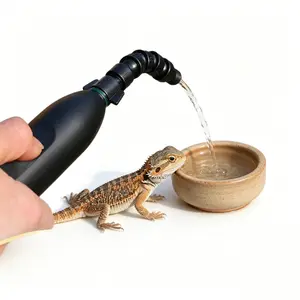 Electric Spray Bottle for Reptiles, Pet Spray Mister with 360° Universal Joint Nozzle & 3 Spray Modes for Terrarium Humidifying, Watering & Rinsing, Ideal for Gecko Lizard Turtle Snake Frog (5M Hose)