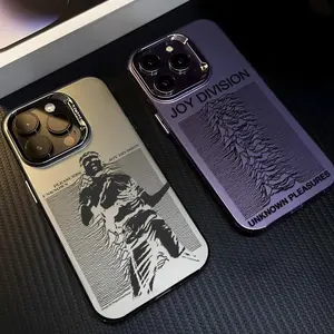Joy D-Division Closer singer Trend fashion cool luxury Music logo Phone Case For iPhone 17 16 15 14 13 12 11 Pro Max Air Matte Laser Aurora Shockproof Funda  Anti-Drop Anti-Fingerprint Cover