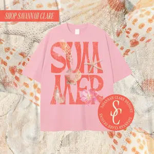 "SUMMER" Boxy Graphic Tee