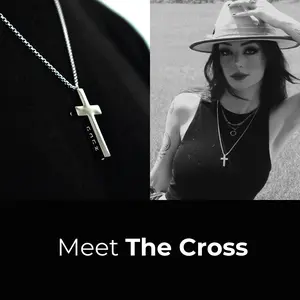 AUXGIN Breathwork Cross Necklace Breathing Tool For Stress & Anxiety Relief
