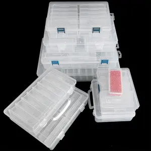 Multi-Layer Transparent Plastic Storage Box for Diamond Painting Lovers, Locking Design, Space-Saving, Durable PP Material, Ideal for DIY Crafts Diamond Painting Tools And Accessories