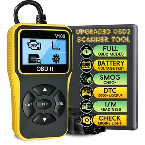 Obd2 Car Diagnostic Tool, Code Reader with Dtc Lookup, Real-Time Data Stream, Freeze Frame, I/m Ready, Battery Voltage Tester Since 1996