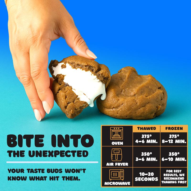 Fat and Weird Cookie - 9 or 18 Pack Sampler of Lil Weirdo Stuffed Cookies Gift Box