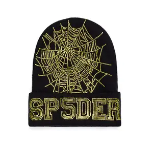 SP5DER Web Beanie (Black/Yellow)