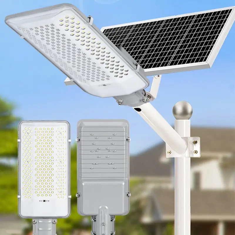 Outdoor Solar Lights, Waterproof Landscape Lights, Remote Control Solar Flood Lamps, Solar Outdoor Floodlight, Solar Street Lamp Used for Terrace/Garden/Yard Dusk to Dawn Lighting, with human body sensing, Solar Charging Panel and Rechargeable Battery