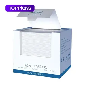 Disposable Facial Towel, 50pcs/Box Large-Size Thickened Soft Face Towels, Fragrance-Free Skin Wipes, Facial Cleansing Pads, Home Care Supplies # GLOBAL PICKS