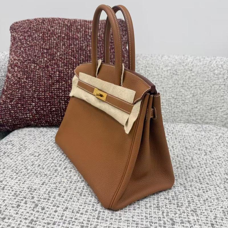 Pre-owned Hermes leather Tote Bags Birkin 30 in Gold Hardware Togo Remaining:12,000$ [Full price:22,000$] [2/2]