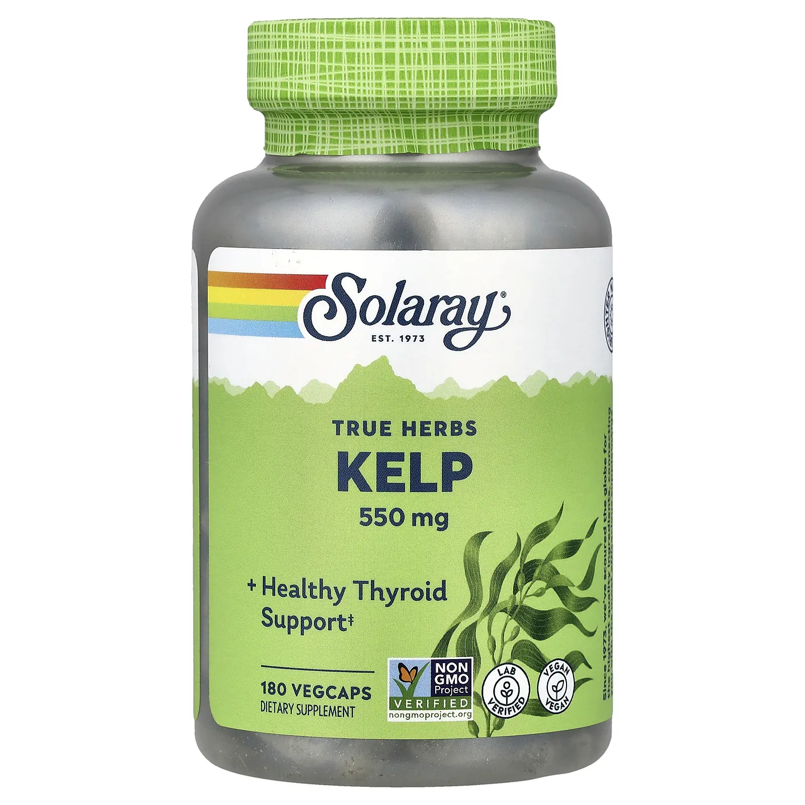 Solaray True Herbs, Kelp, 550 mg, 180 VegCaps